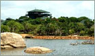 yala village viewing deck in background